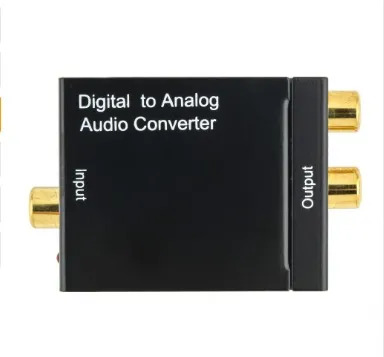 Conversor Audio Digital A Rca + Cable Optico Digital 1 Mts