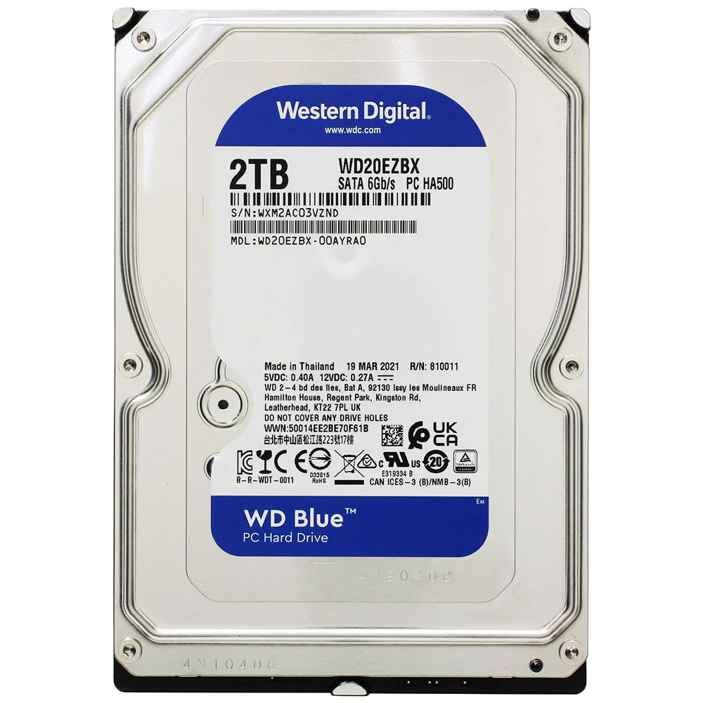 Rigido Western Digital 2TB SATA III 64Mb Blue | Div Computers