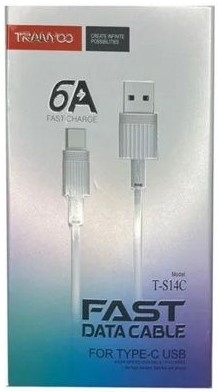 Cable USB Tipo C 1mt Carga Rapida Tranyoo 6A T-S14C